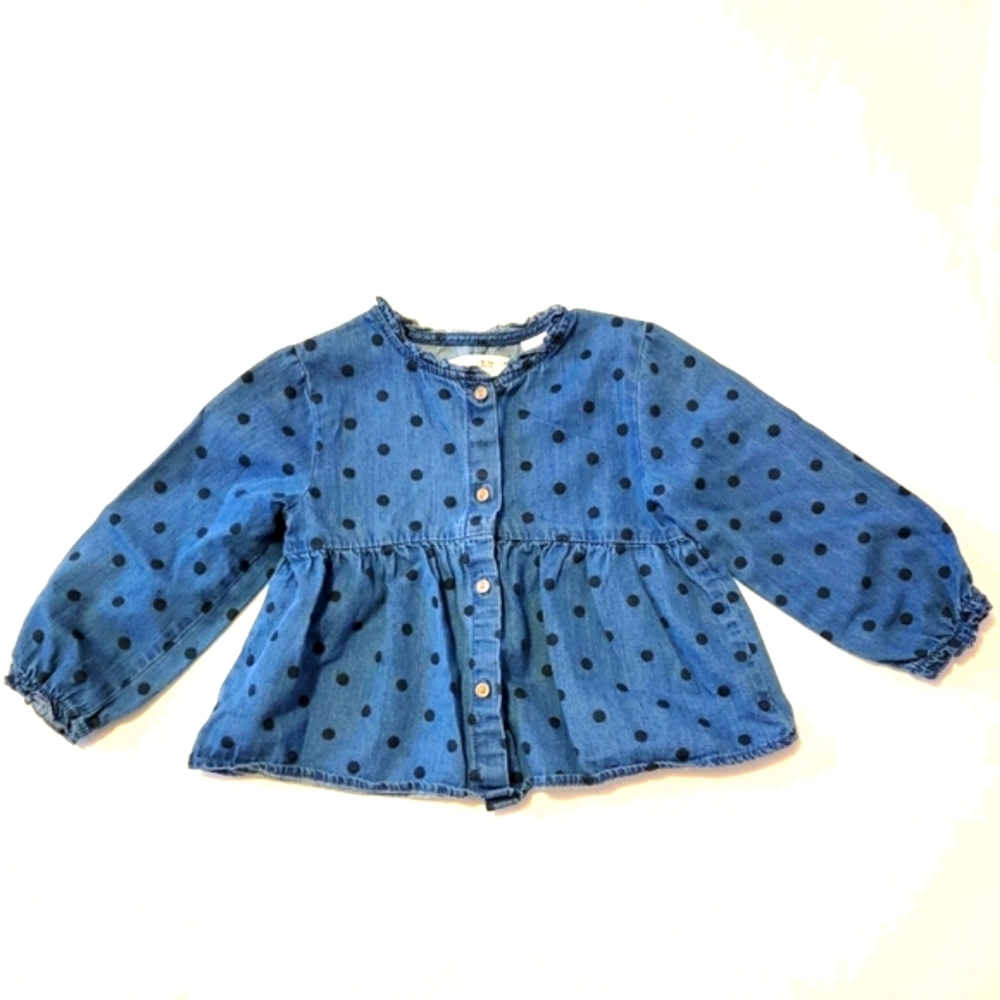 ☀️Zara - Polka Dot Blouse - 18-24 months